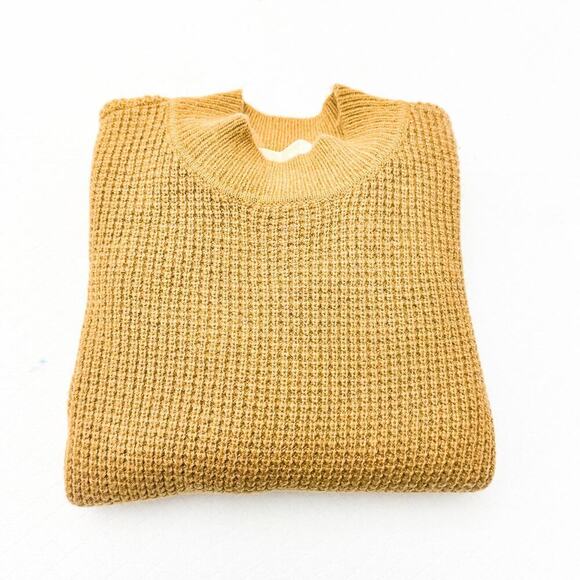 Michael Kors Brown Ruffled Edge Fringe Accwent Long Sleeve Sweater Size L - Picture 3 of 6